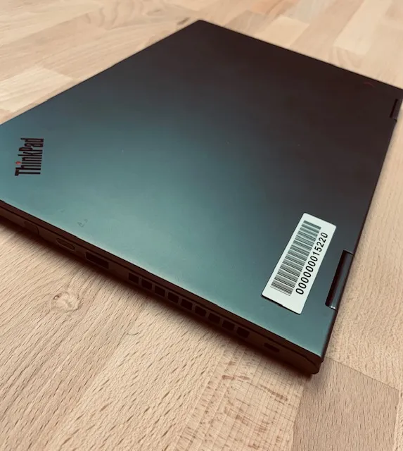 RFID asset tag applied to computer
